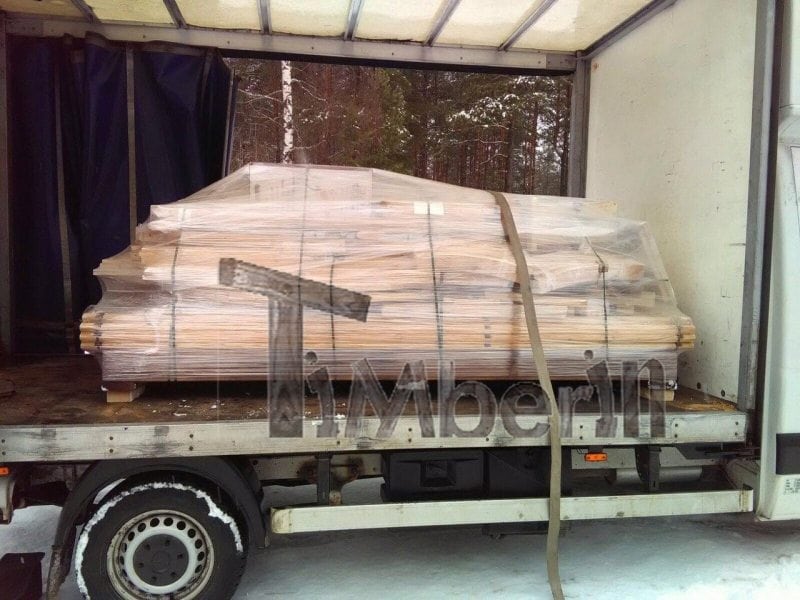 Opakowanie transportowe sauny Igloo do samodzielnego montażu